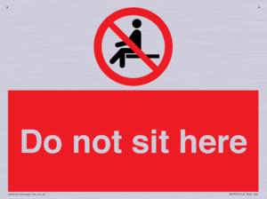 Do not sit here